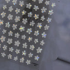 Rhstoe Hollow Love Heart Nail Stickers – Gold & Black Hot-Stamping Decals