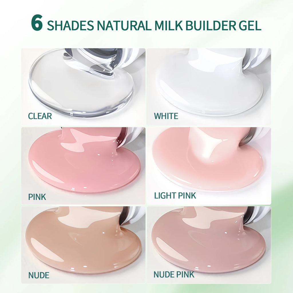 Nailpop 30g HEMA-Free Builder Gel – Milky Smooth Hard Gel Strengthener