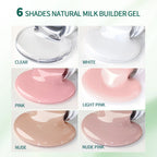 Nailpop 30g HEMA-Free Builder Gel – Milky Smooth Hard Gel Strengthener
