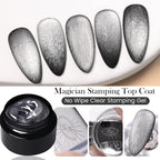 BORN PRETTY Magician Stamping Top Coat – No-Wipe Clear Nail Powder Gel