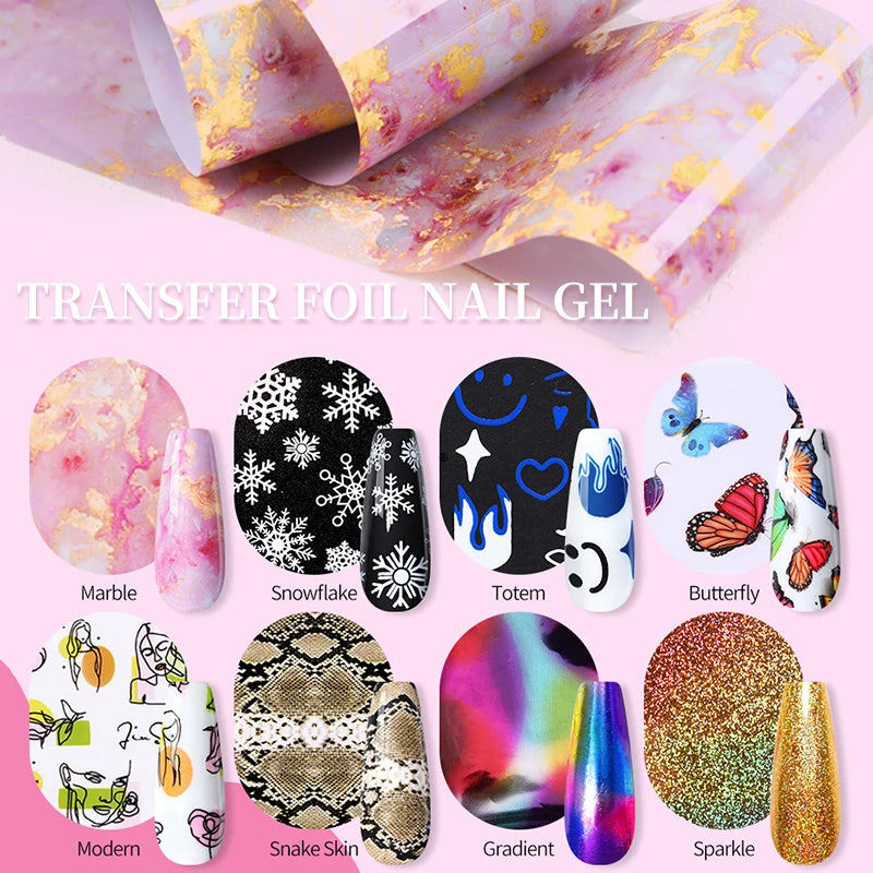 BORN PRETTY Gel Polish Line – Transfer Foil Glue, Top Coat & Base Gel