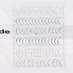 Curved French Nail Striping Tape – Rose Gold 3D Line Stickers
