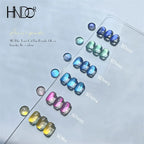 HNDO Cat Eye Magnetic Nail Powder – Blue Tear Series Rubbing Dust Pigment