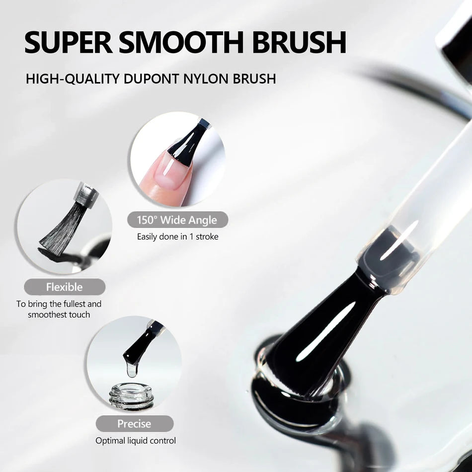 CHUNSHU Titanium Hardener Top Coat – No-Wipe Reinforcing Gel, Super Shiny