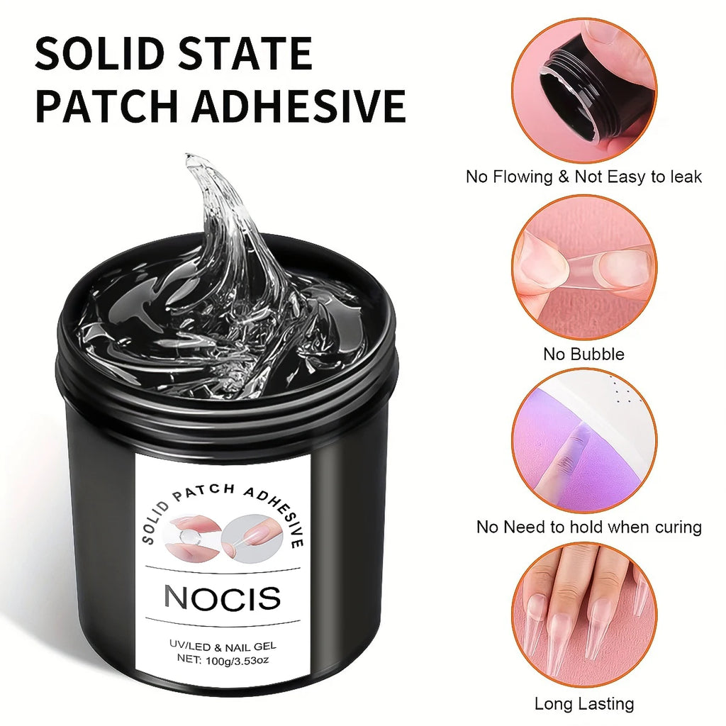 100g Solid Patch Adhesive Gel – Nail Strengthening & Extension Glue