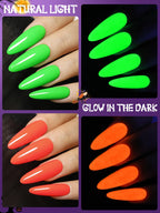 YOKEFELLOW Glow in the Dark Gel Nail Polish – Luminous Neon UV/LED Gel