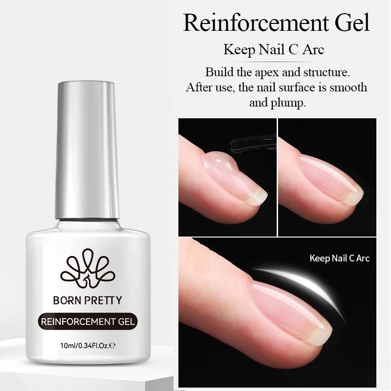 BORN PRETTY Base Gel & Super Top Coat Kit – Ultra Glossy, Tempered, Long Wear