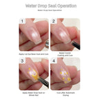 MIANEL No-Wipe Water Droplet Top Coat Set – Clear 3D Crystal Finish