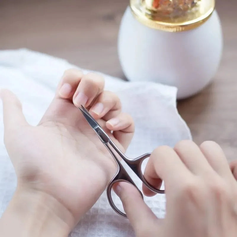 Multi-Function Cuticle Scissors – Stainless Steel Curved Tip Trimmer