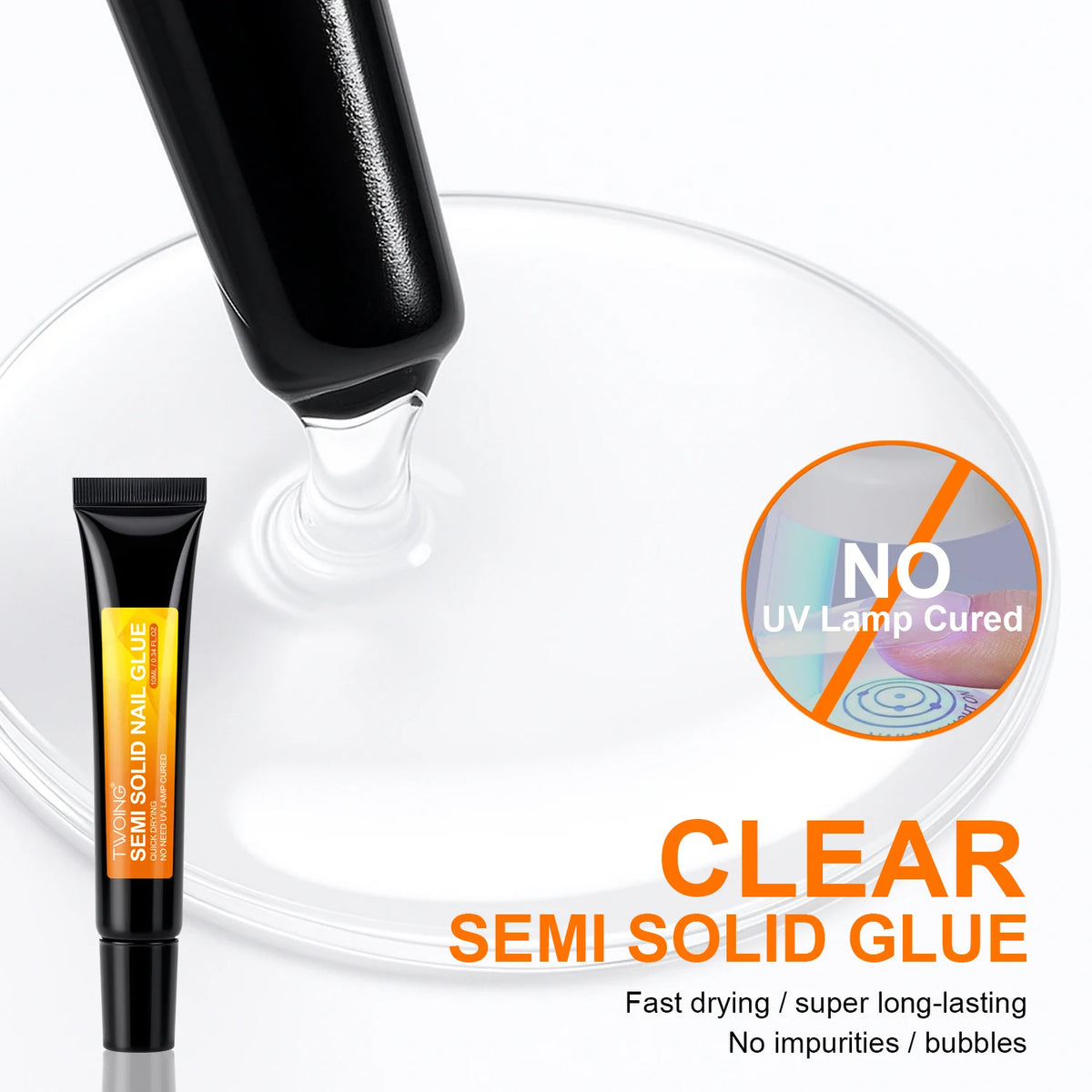 Nail Glue & Remover Combo Set – Quick-Dry, No UV Needed