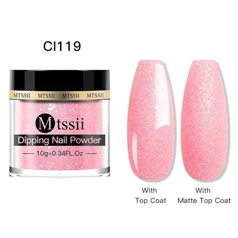 Mtssii 5g/10g Dipping Nail Powder Natural Dry For Manicure Nails Accessories No Need Lamp Cure Acrylic Powder Dipping System