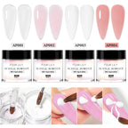 FOUR LILY Acrylic Nail Kit – Powder, Liquid & Brush Set for Nail Extension