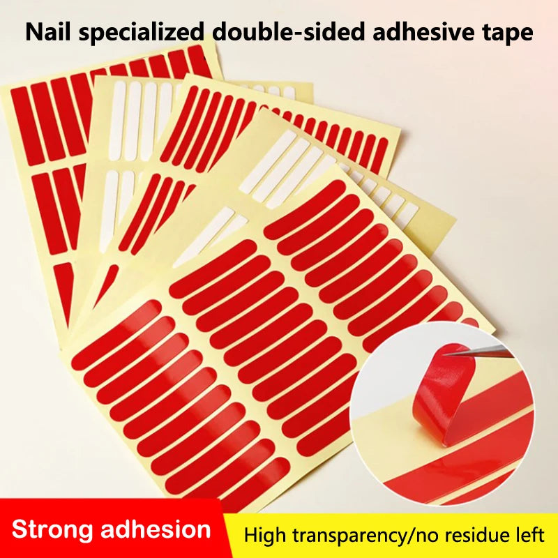 HNKMP Nail Adhesive Tape – Strong Sticky Double-Sided Glue Sticker