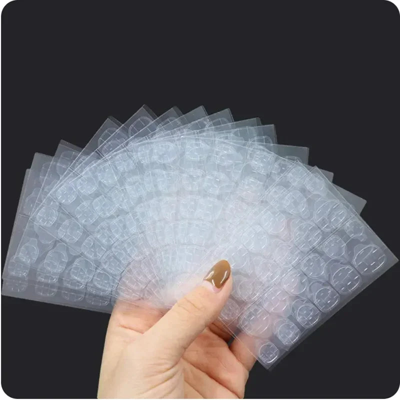 Double-Sided Jelly Nail Glue Stickers – Bulk Adhesive Tabs, 600pcs