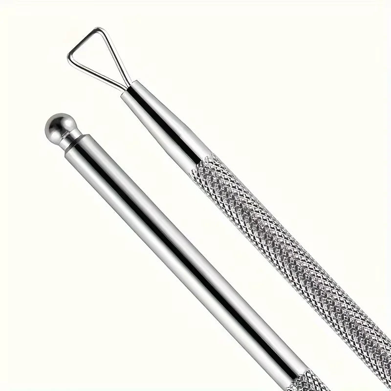 Stainless Steel Cuticle Pusher & Triangle Scraper – Gel Polish & Dead Skin Remover