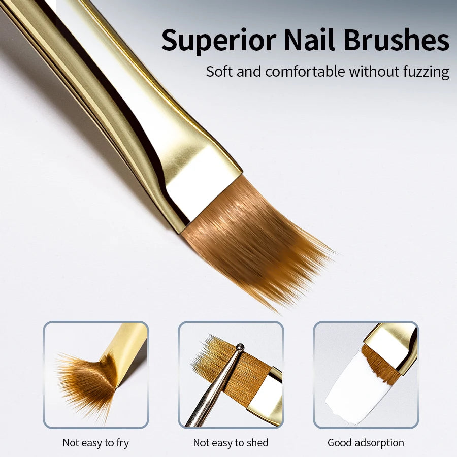 RSNAIL Elasticity Sweep Brush – DIY Gradient Nail Art Painting Pen