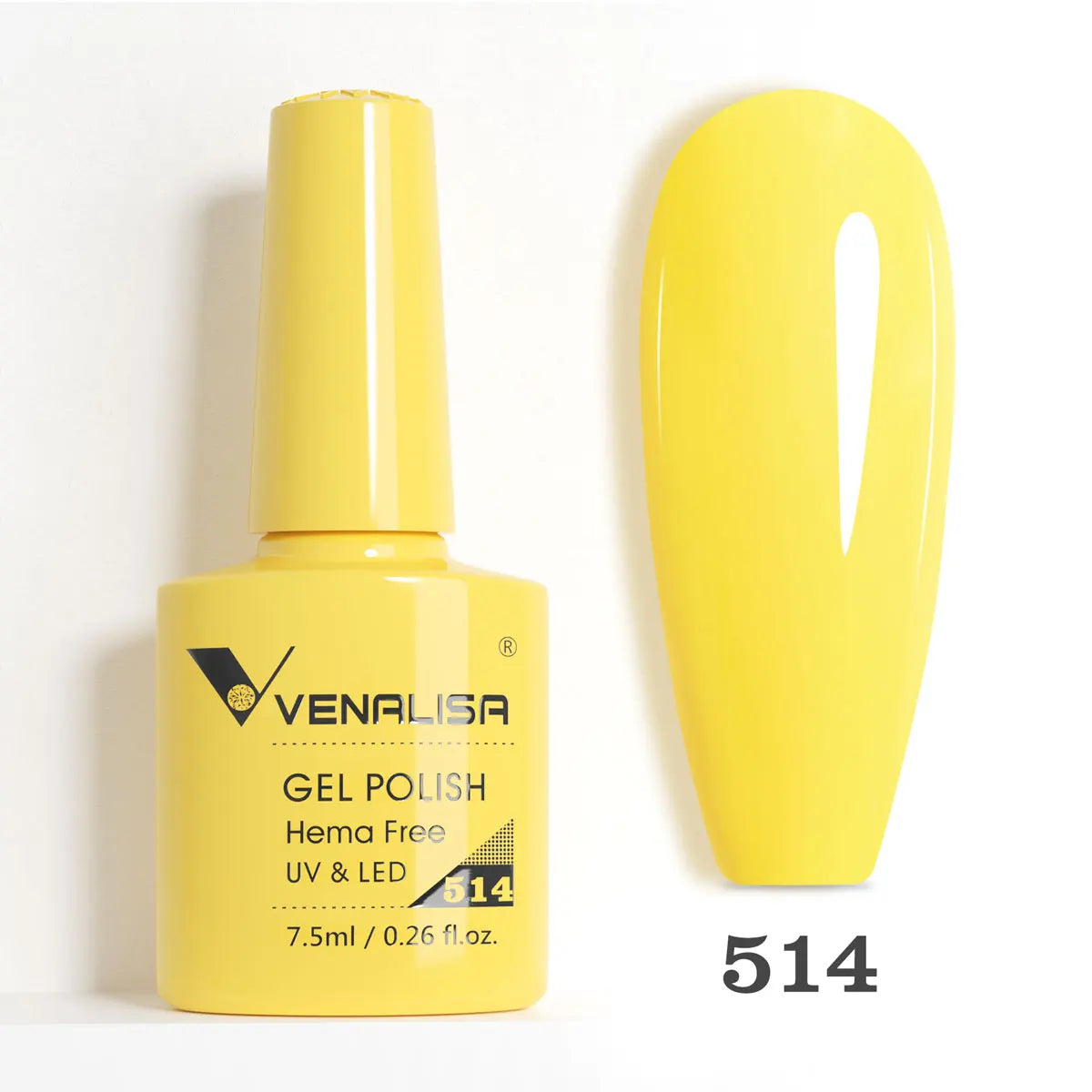 VENALISA 7.5ml Nail Gel Polish VIP5 HEMA Free Semi Permanent Soak off UV LED Nail Gel Varnish Full Coverage Nail Gel Lacquer