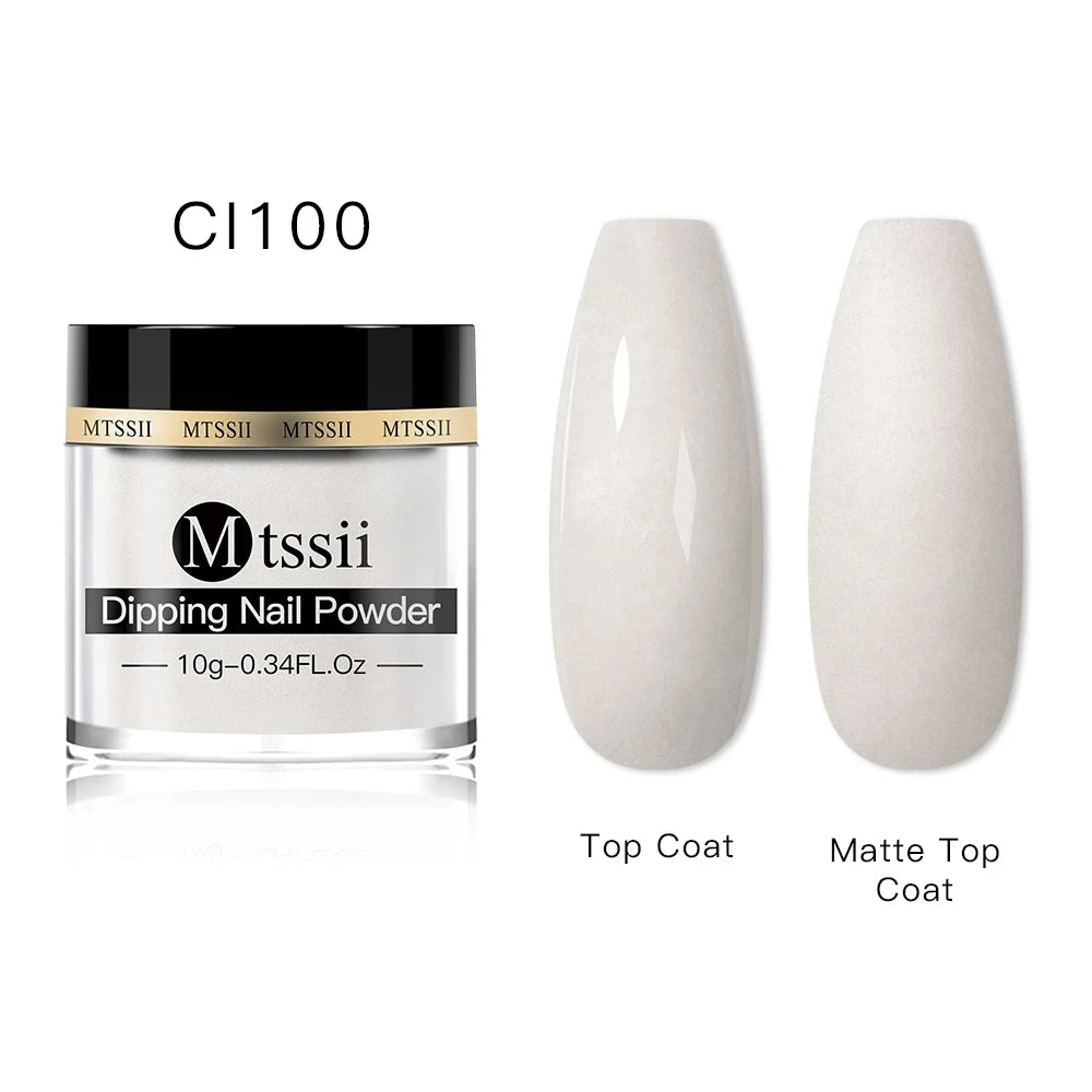 Mtssii 5g/10g Dipping Nail Powder Natural Dry For Manicure Nails Accessories No Need Lamp Cure Acrylic Powder Dipping System
