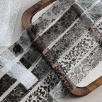 MAFANAILS Black & White Lace Nail Transfer Foils – Sexy Lace Flower Sticker Set, 10 Rolls