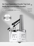2-in-1 Matte Gel Top Coat – Chrome Powder Detail Base & Matte Finish