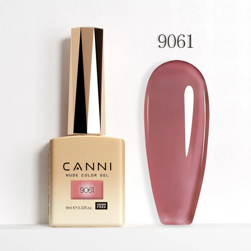 CANNI 9ml Gel Nail Polish 144Colors HEMA/TPO FREE Gorgeous Color Full Coverage Soak Off UV LED Semi Permanent Gel Varnish  Nails