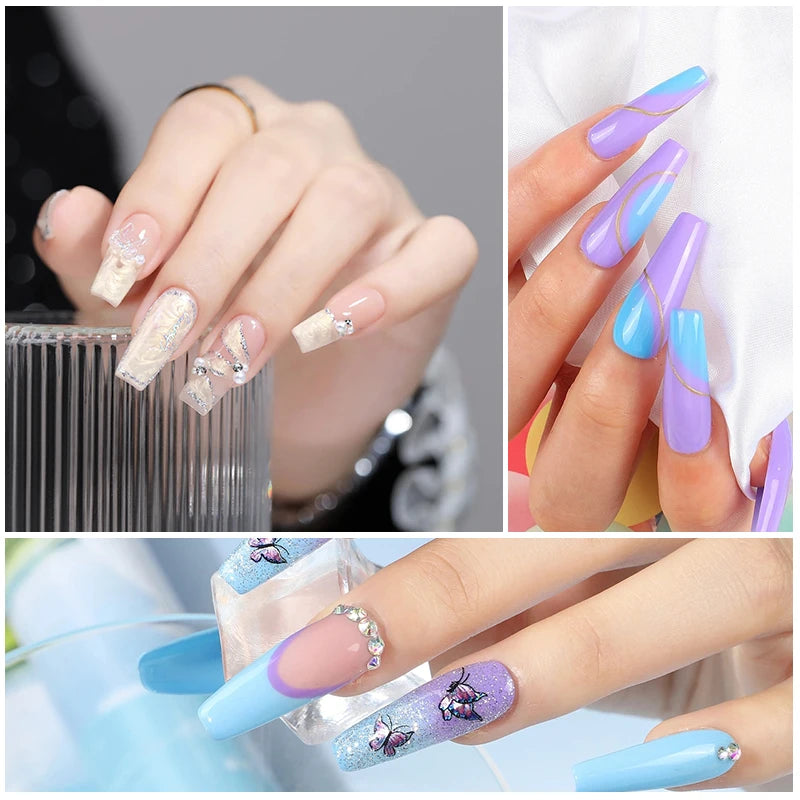 LNWPYH Poly Extension Nail Gel Set – Professional Building Gel Kit, 4/9 Colors
