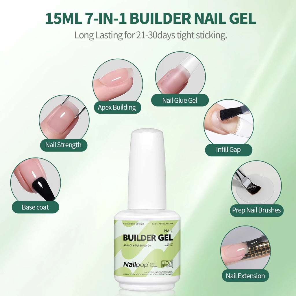 Nailpop Multi-Functional Nail Building Gel – Extension & Strengthener