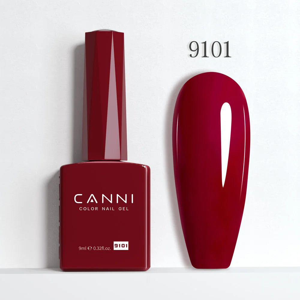 CANNI 9ml Gel Nail Polish 144Colors HEMA/TPO FREE Gorgeous Color Full Coverage Soak Off UV LED Semi Permanent Gel Varnish  Nails