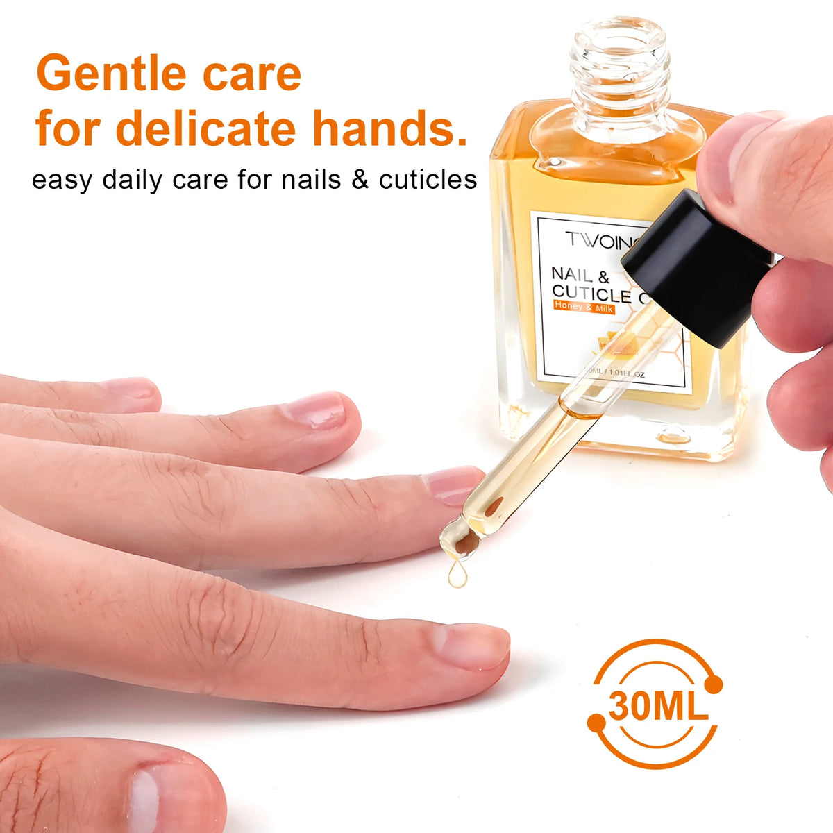 TWOING Honey Milk Cuticle Oil – 30ml Nail & Cuticle Moisturizer