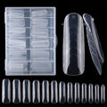 Transparent Double-Shaped Nail Extension Mold System – 6 Shapes, 120 Pieces