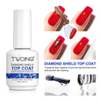 TWOING Rubber Build Base & Diamond Shine No-Wipe Top Coat Set