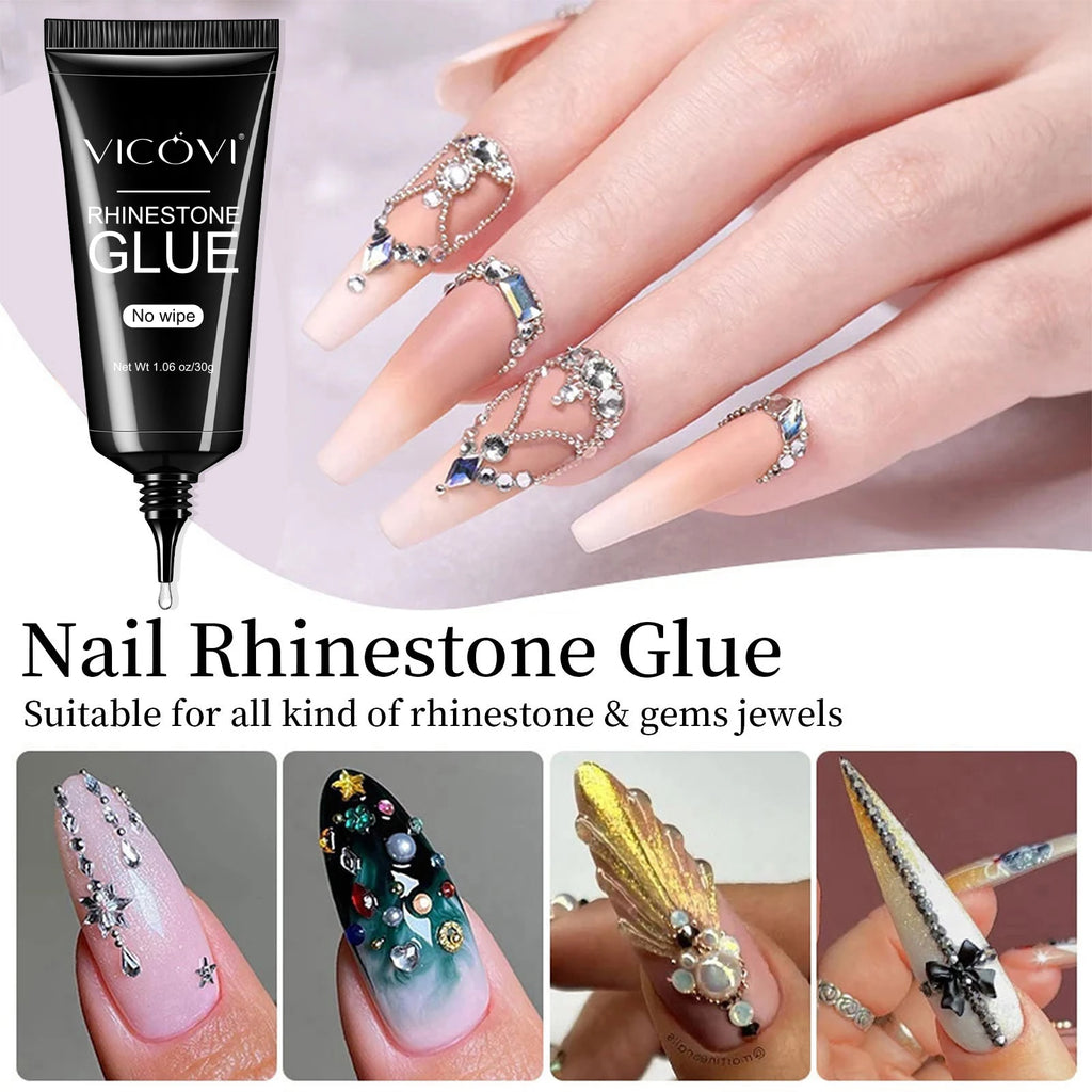 MAFANAILS Strong Adhesive Nail Glue – Press-On Tips & Rhinestone Glue