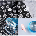 Silicone Nail Art Stamping Kit – French Design Stamper & Scraper