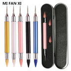 Dual-Ended Rhinestone Picker Pen – Wax Dotting Tool with 2 Replaceable Heads
