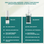 Nailpop Instant Press & Remove Nail Glue Kit – Hypoallergenic, No UV Lamp Needed