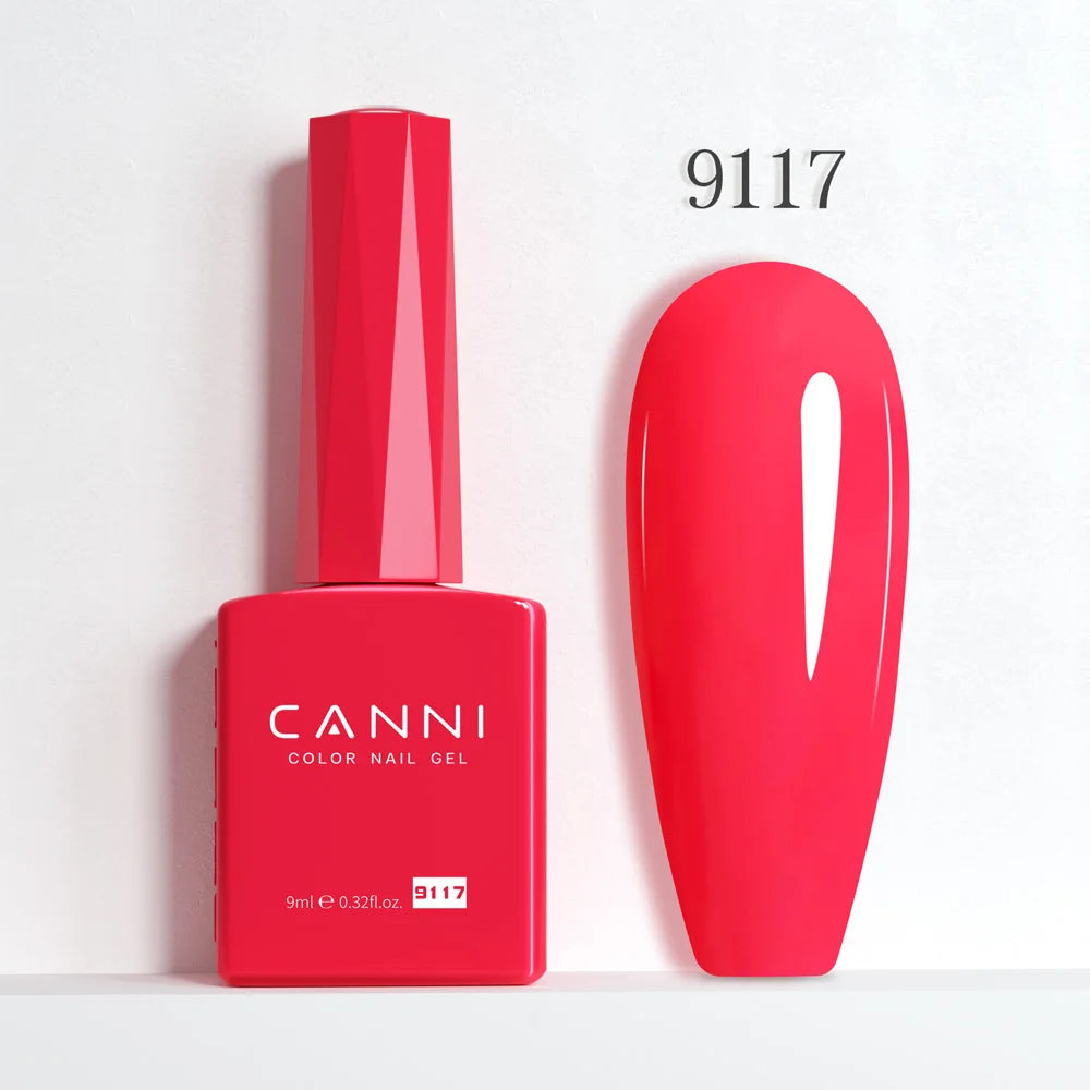 CANNI 9ml Gel Nail Polish 144Colors HEMA/TPO FREE Gorgeous Color Full Coverage Soak Off UV LED Semi Permanent Gel Varnish  Nails