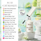 Mxsi Strong Base Coat & No-Wipe Top Coat – Self-Leveling French Manicure Gel