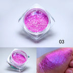 Magic Mirror Chameleon Nail Powder – Aurora Pearlescent Chrome Pigment