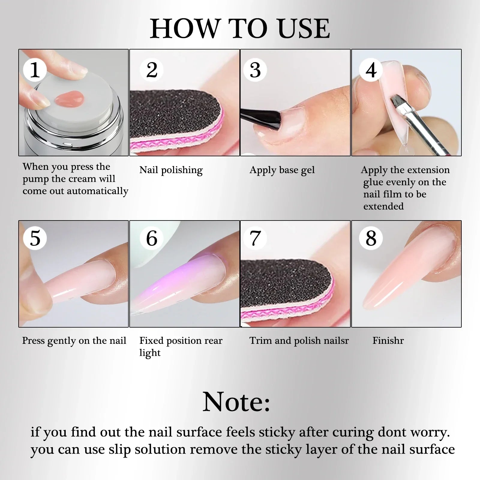 Misscheering Crystal Model Poly Acrylic Nail Extension Gel, 30g