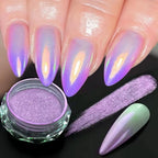 Moonlight Pearl Pink Gradient Chrome Powder – Aurora Shell Mirror Pigment