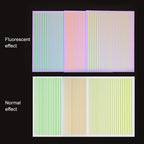 MAFANAILS 3D Metallic Laser Line Nail Stickers – Gold & Silver Striped Decals