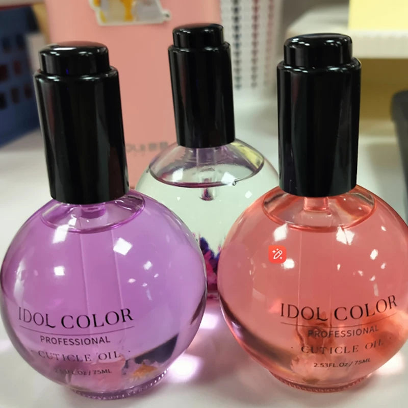 IDOL COLOR Cuticle Oil – 2.56 FL Oz Spa Treatment for Stronger Nails