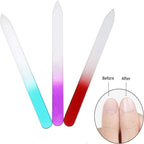 Professional Gradient Glass Nail Files – Double-Sided Set of 5