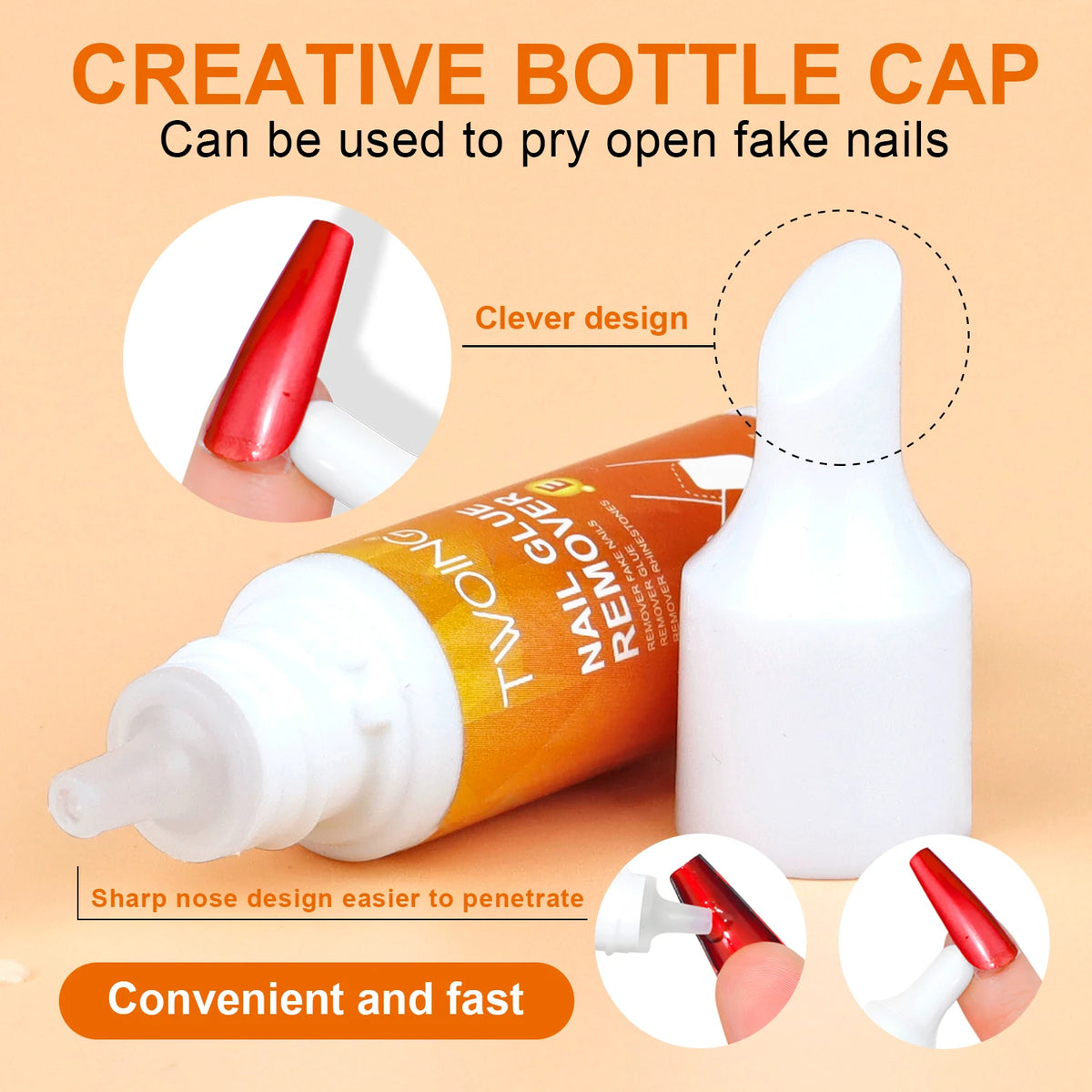 Nail Glue & Remover Combo Set – Quick-Dry, No UV Needed