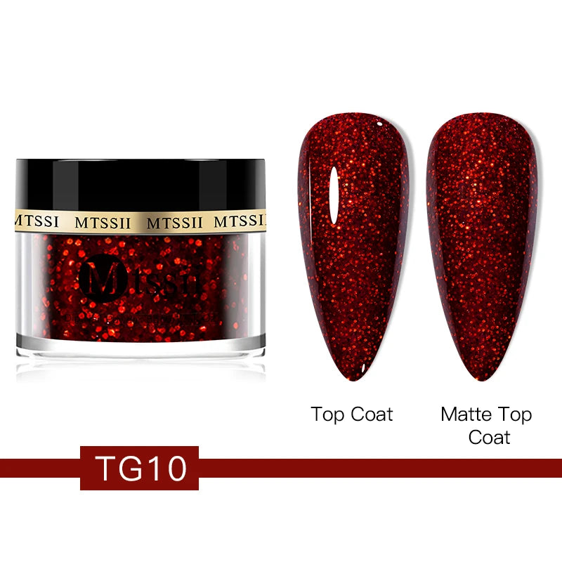 Mtssii 5/10g Dipping Nail Powder Gradient French Nails Nude Pink Glitter Powder Nature Dry Without Lamp Cure Nail Art Decoration