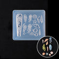 3D Mini Silicone Nail Mold – Butterfly, Flower & Shell Stamping Plate