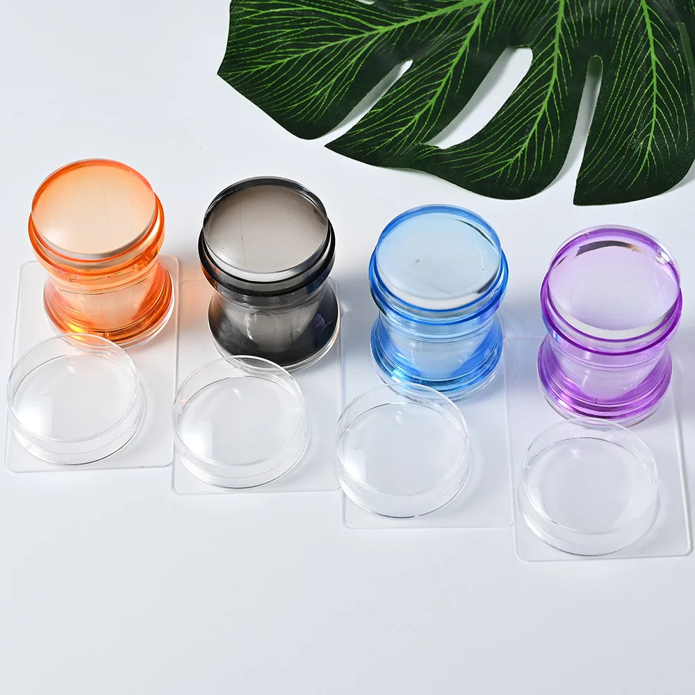 MAFANAILS Transparent Silicone Nail Stamper & Scraper Kit