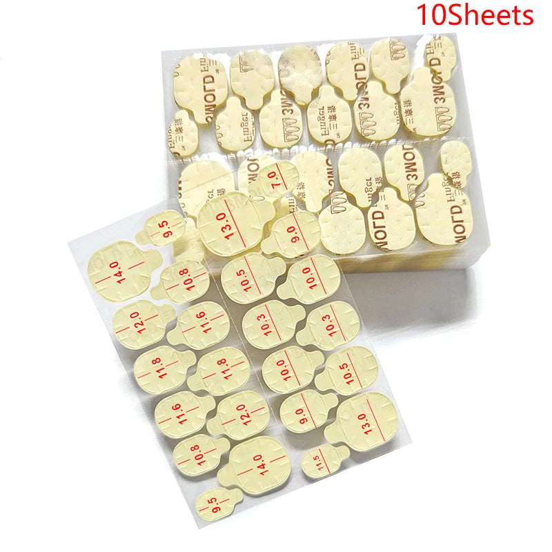 Clear Jelly Gel Pad Double-Sided Nail Tape – Strong Hold Press-On Adhesive, 240pcs