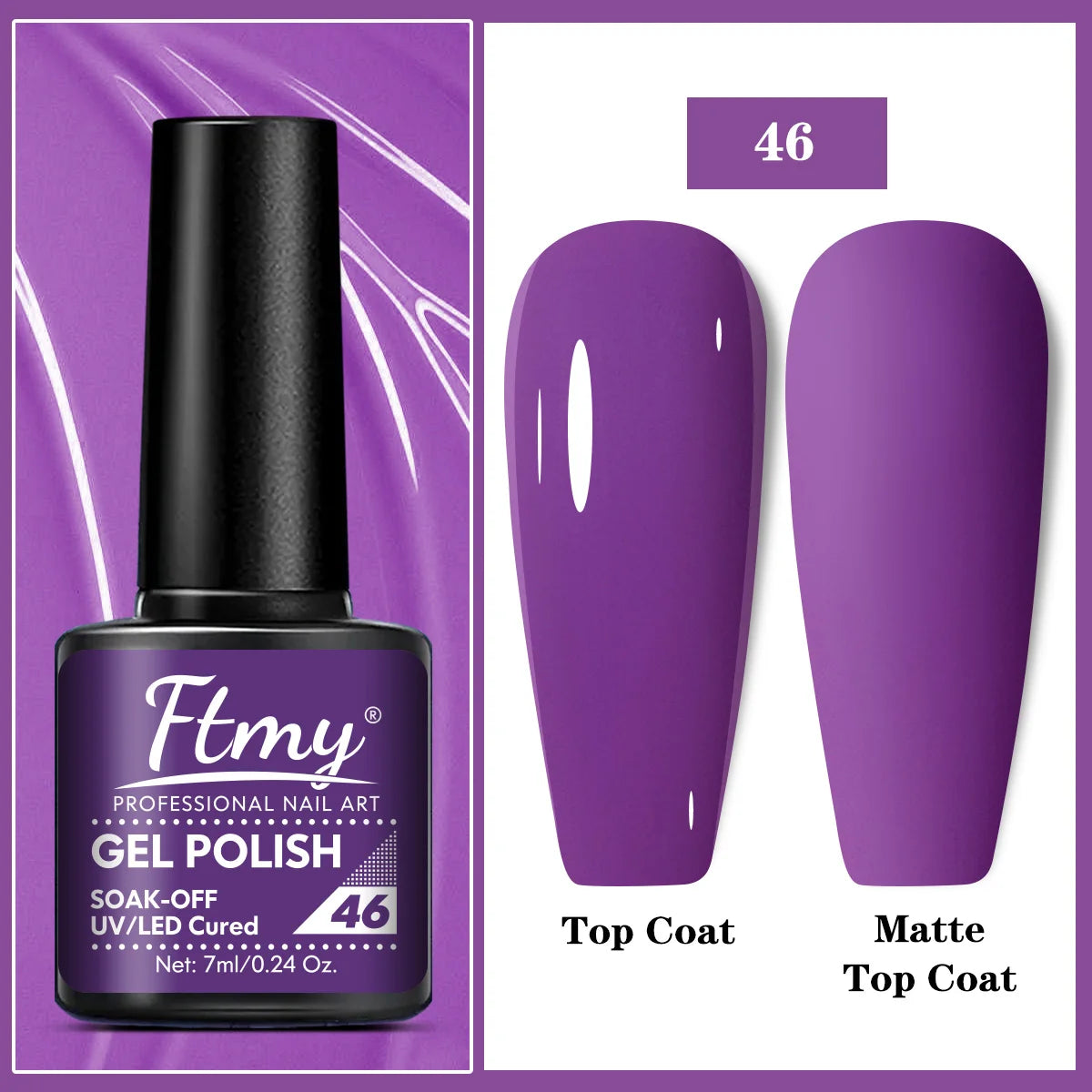 1pcs Colors Bright and Vibrant Gel Nail Polish - Perfect for Spring and Summer Manicures - UV/LED Soak Off Varnish for DIY Nail