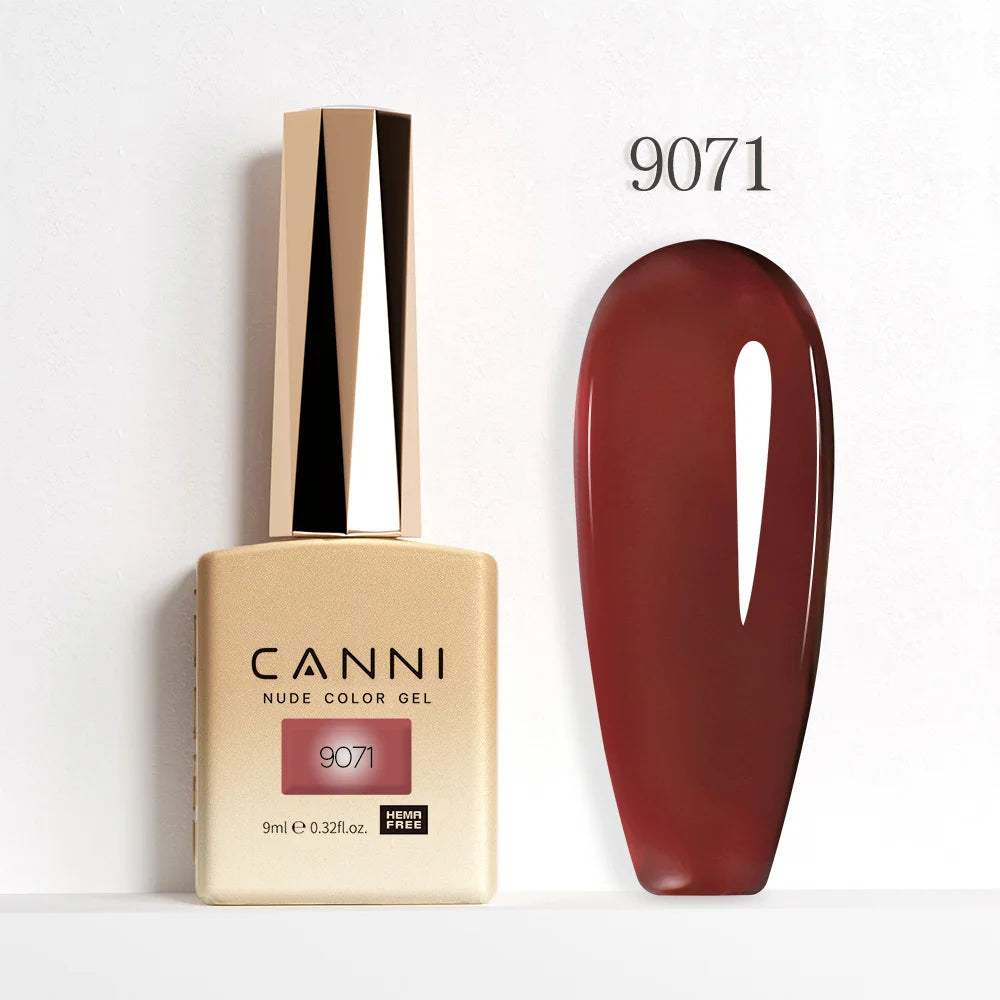 CANNI 9ml Gel Nail Polish 144Colors HEMA/TPO FREE Gorgeous Color Full Coverage Soak Off UV LED Semi Permanent Gel Varnish  Nails